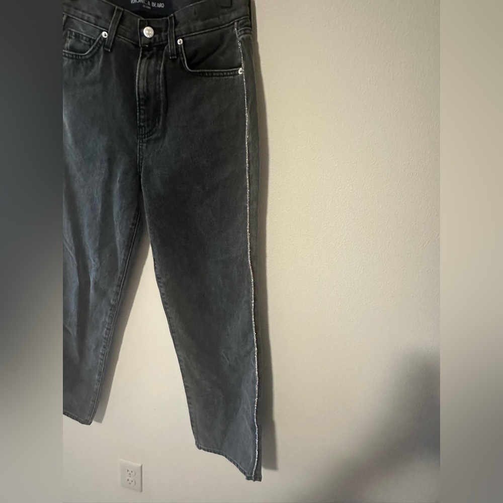 Veronica Beard Dylan Straight-Leg Jean - Stoned Washed Onyx size 26 - Picture 11 of 12